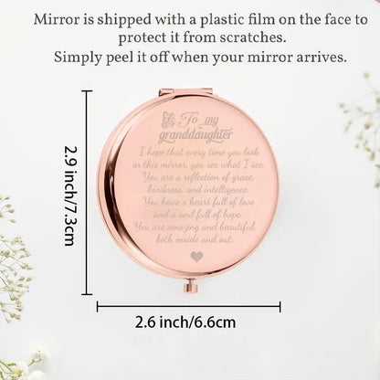 Timeless Love Reflections: Granddaughter's Radiance Compact