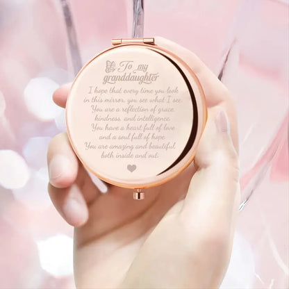 Timeless Love Reflections: Granddaughter's Radiance Compact